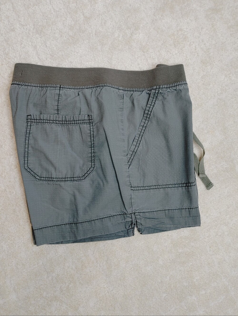 FRENCH CUFF COTTON SHORTS, GREEN 14